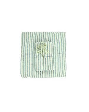 Lab - Tricolor striped linen Pillow case - 50x75 cm