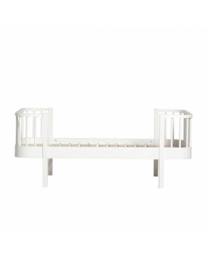 Oliver Furniture - Wood Cot - White/Oak - 70x140 cm