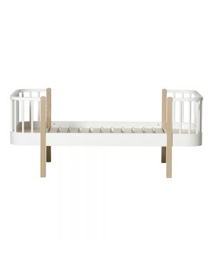 Oliver Furniture - Wood Junior bed 90x160 cm - White/Oak -