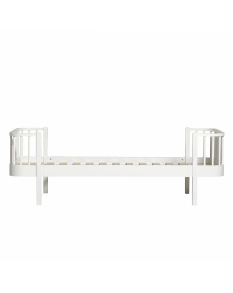Oliver Furniture - Wood Junior bed - White/Oak - 90x160 cm
