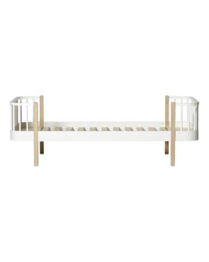 Oliver Furniture - Lit enfant 90x200 cm - Blanc/Chêne
