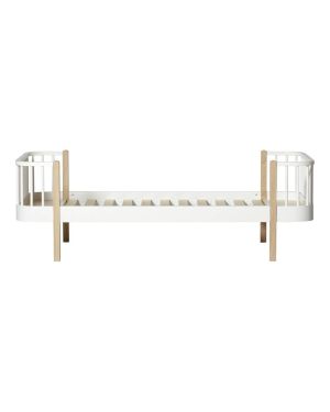 Oliver Furniture - Wood bed - White - 90x200 cm