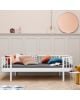 Oliver Furniture - Lit Banquette - Blanc - 90x200 cm