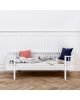 Oliver Furniture - Lit Banquette - Blanc - 90x200 cm