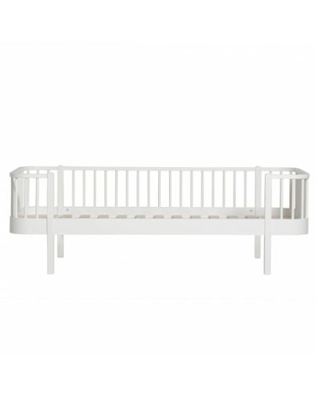 Oliver Furniture - Lit Banquette - Blanc - 90x200 cm