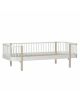 Oliver Furniture - Wood day bed - White - 90x200 cm