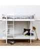 Oliver Furniture - Lit Superposé echelle face - Blanc - 90x200 cm