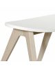 Oliver Furniture - Tabouret enfant Ping Pong - Blanc/Chêne