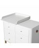 Oliver Furniture - Wood Nursery dresser- White/Oak
