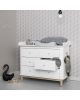Oliver Furniture - Wood Nursery dresser 6 drawers + top small- White/Oak