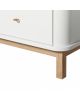 Oliver Furniture - Commode 6 tiroirs - Blanc/Chêne