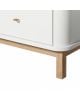 Oliver Furniture - Wood Nursery dresser 6 drawers + top large- White/Oak