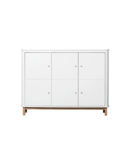 Oliver Furniture - Wood Nursery dresser 6 drawers - White/Oak