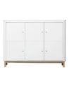 Oliver Furniture - Wood multi cupboard 3 doors - White/Oak