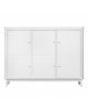 Oliver Furniture - Wood multi cupboard 3 doors - White/Oak