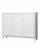 Oliver Furniture - Armoire multi-rangement 3 portes - Bouleau Blanc