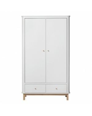 Oliver Furniture - Armoire 2 portes - Blanc/Chêne