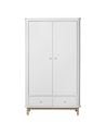Oliver Furniture - Wood wardrobe 2 doors - White/Oak