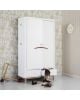 Oliver Furniture - Wood multi cupboard 3 doors - White/Oak