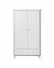 Oliver Furniture - Wood wardrobe 2 doors - White/Oak
