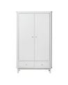 Oliver Furniture - Wood wardrobe 2 doors - White