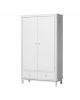 Oliver Furniture - Wood wardrobe 2 doors - White/Oak