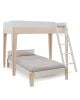 OEUF-PERCH-Lit superposé enfant design Blanc et Bouleau