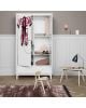 Oliver Furniture - Wood wardrobe 2 doors - White/Oak