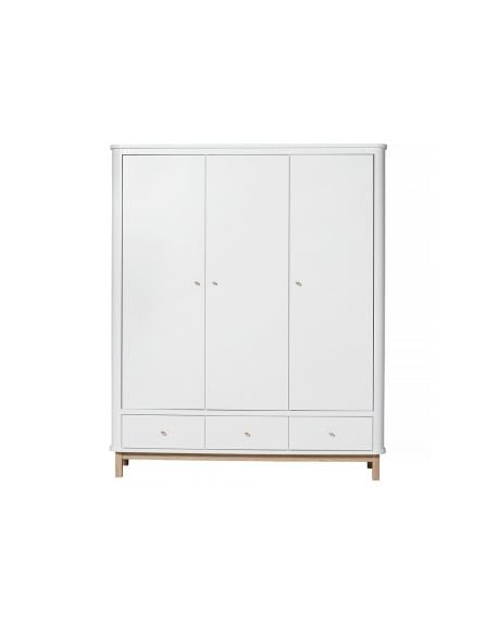 Oliver Furniture - Wood wardrobe 2 doors - White