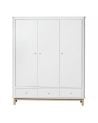 Oliver Furniture - Armoire 3 portes - Blanc/Chêne