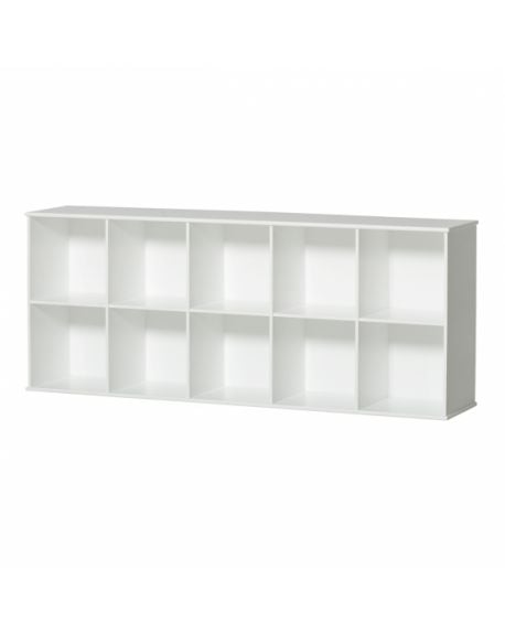 Oliver Furniture - Etagère 5x2 horizontale avec support, à suspendre