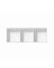 Oliver Furniture - Etagère 3x1 horizontale avec support, à suspendre