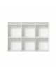 Oliver Furniture - Etagère 3x2 horizontale avec support, à suspendre
