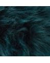 Peau de mouton décorative - Couleur: bleu pétrole