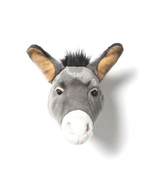 WILD & SOFT - Trophée en peluche - âne