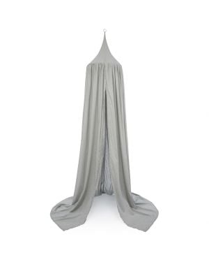 CAM CAM COPENHAGEN - Ciel de lit "Canopy" Gris /Pois