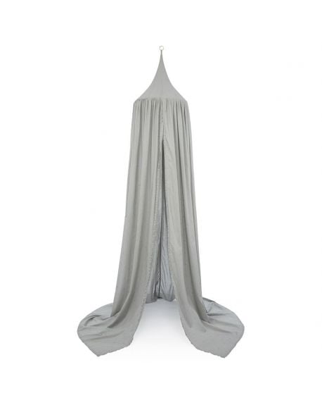 CAM CAM COPENHAGEN - Ciel de lit "Canopy" Gris /Pois
