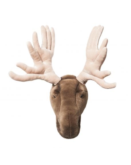 Wild & Soft - Trophée en Peluche - Tête d'Elan - Alfred