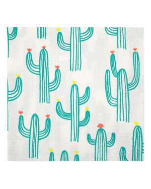 Meri meri - Serviettes en papier Cactus - Set de 20