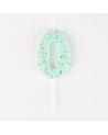 Meri Meri - Bougie d'anniversaire Mint - 0