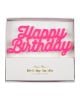 Meri Meri - Bougie Happy Birthday - Rose