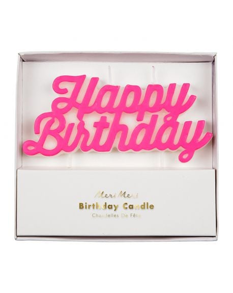 Meri Meri - Bougie Happy Birthday