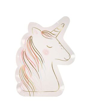 Meri Meri - Grandes Assiettes Licorne
