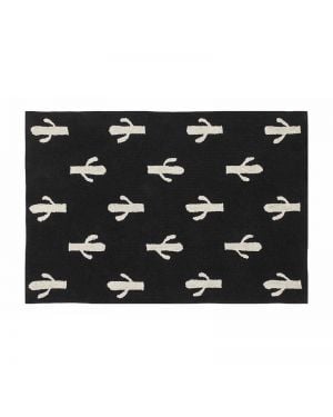 LORENA CANALS - Tapis Cactus Black & White - 140 x 200 cm