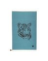 VARANASSI - Tapis Tigre Gypsy - Bleu Canard