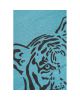 VARANASSI - Tapis Tigre Gypsy 150 X 200 cm - Bleu Canard