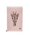 VARANASSI - Tapis Girafe Gypsy - Rose - 200cm