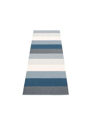 PAPPELINA - Tapis design en plastique Molly Ocean Grey - 4 tailles disponibles