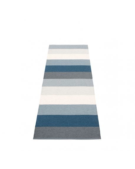 PAPPELINA - Tapis design en plastique Molly Ocean Grey - 4 tailles disponibles