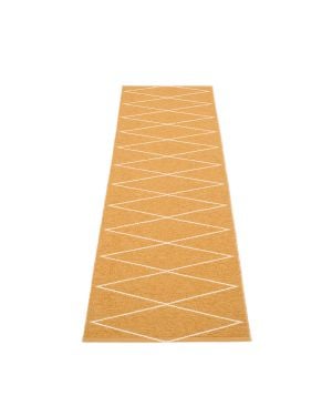 PAPPELINA - Tapis design en plastique Max Moutarde - 5 tailles disponibles